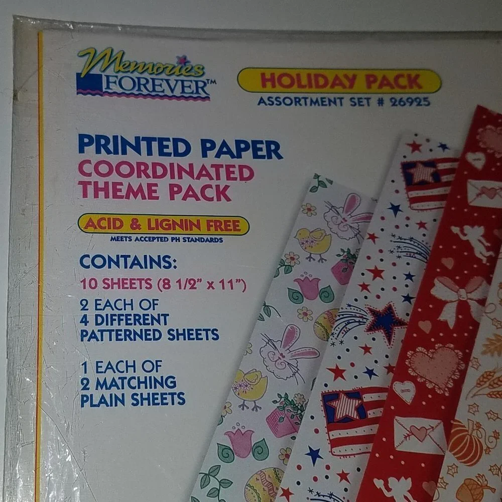 NEW Memories Forever Holiday 10 Scrapbook Pages 8.5x11 Easter Valentine Fall VTG